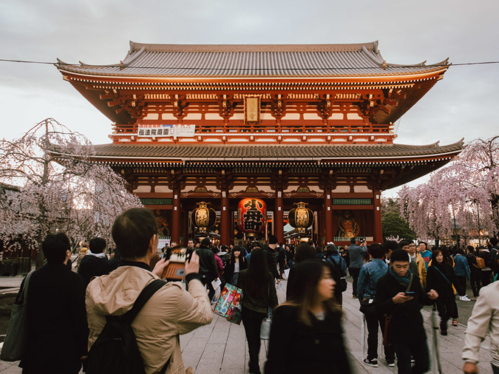 Temple senso-ji à Asakusa au Japon