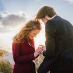 Une sublime demande en mariage en bord de mer à Ostende